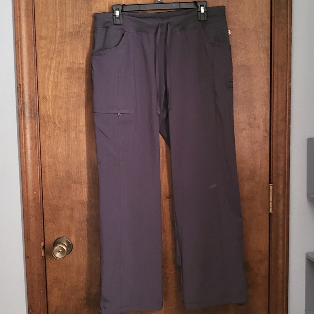 Charcoal scrub pants. Cherokee Infiniti. Large Petite. Like new